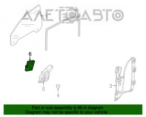 Calculatorul ușii din față stânga Audi Q7 4L 10-15