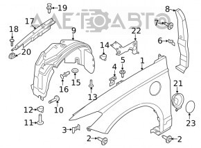 Корпус порта зарядки Ford Fusion mk5 13-20 plug-in FORD