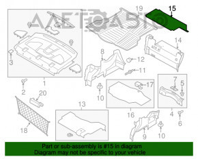 Capacul bateriei din spate pentru Ford Fusion mk5 13-20 plug-in