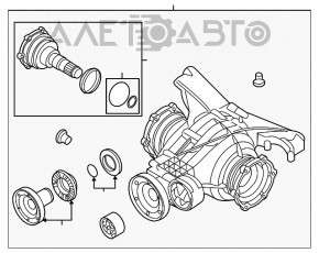 Задний дифференциал редуктор Audi A4 B9 17-21