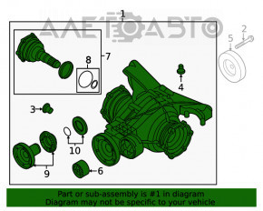 Diferențialul spate reductor Audi A4 B9 17-21