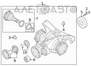 Diferențialul spate reductor Audi A4 B9 17-21