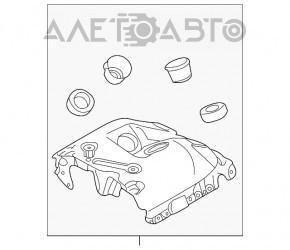 Protecția colectorului de eșapament pentru BMW X5 F15 14-18 4.4T față