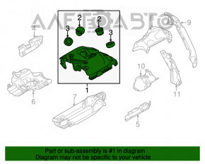 Protecția colectorului de eșapament pentru BMW X5 F15 14-18 4.4T față