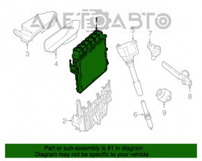 Modulul ECU al motorului BMW 5 G30 17-23 2.0T