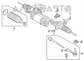 Capăt de tijă de direcție stânga BMW 5 G30 17-23