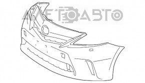 Бампер передний голый Toyota Prius V 12-14 дорест