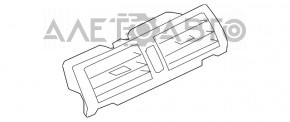 Deflectorul de aer al conductei de aer din panoul frontal central al BMW X5 F15 14-18, negru