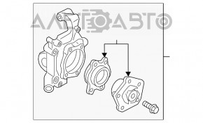 Цапфа со ступицей задняя левая Audi A5 F5 17-