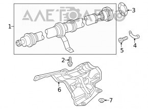 Карданный вал кардан Audi A5 F5 17- 5D