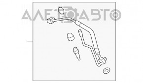 Compresorul de aer condiționat al încălzitorului Audi A4 B9 17- 2.0T, scurt r1234yf, este al treilea.