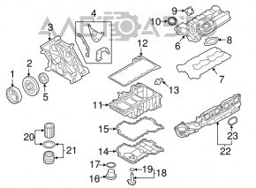 Маслозаливная горловина ДВС BMW X5 F15 14-18 4.4T новый OEM оригинал