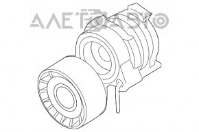 Ролик натяжитель приводного ремня BMW X5 F15 14-18 4.4T новый OEM оригинал