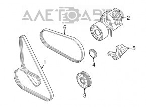 Role principal al curelei de transmisie BMW X5 F15 14-18 4.4T