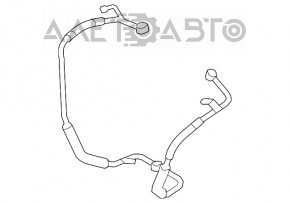 Conducta racire ulei turbina BMW X5 F15 14-18 4.4T nou original OEM