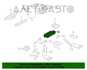 Ventilatorul torpilei central VW CC 08-17