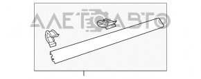 Capacul panoului frontal dreapta VW CC 13-17 gri, zgârietură