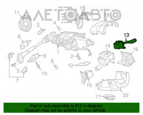 Comutatorul de sub volan din dreapta Audi Q7 4L 10-15