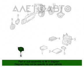 Динамик передней панели левый Audi Q7 4L 10-15 BOSE