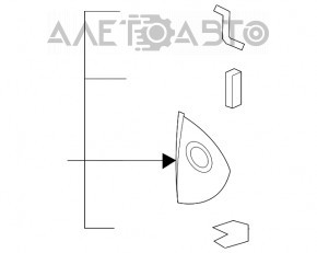 Capacul panoului frontal lateral stânga Audi Q7 4L 10-15 bej