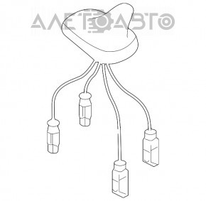 Antena aripă Audi Q7 4L 10-15