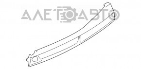 Capacul panoului frontal dreapta BMW X5 F15 14-18 din lemn, zgarieturi