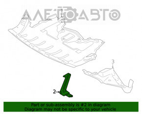 Suport protecție motor față stânga BMW X5 F15 14-18