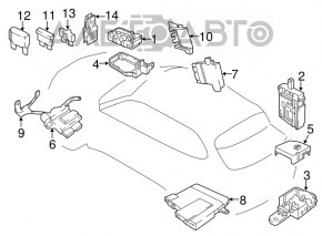 Cutia de siguranțe BMW X5 F15 14-18