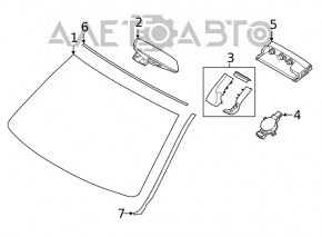 Senzor ploaie BMW X5 F15 14-18 nou original OEM