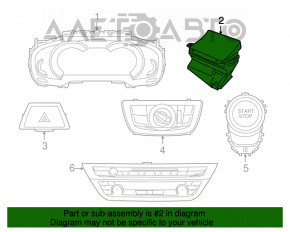 Proiecție pe parbrizul BMW 5 G30 17-23