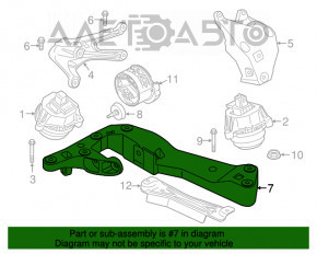 Suport cutie de viteze pentru BMW X3 G01 18-19 2.0T AWD