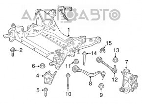 Maneta fata jos fata dreapta BMW X3 G01 18 - nou original OEM