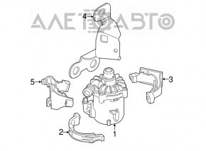 Pompa auxiliară de răcire pentru BMW X5 F15 14-18 4.4T cu suport