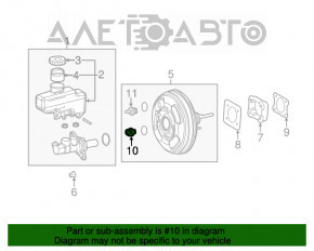 Senzorul de presiune de pe amplificatorul de vid al Toyota Camry v70 18-