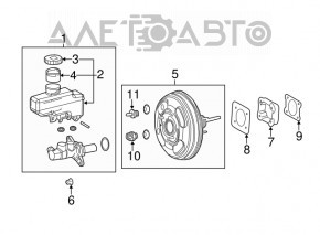 Senzorul de presiune de pe amplificatorul de vid al Toyota Camry v70 18-