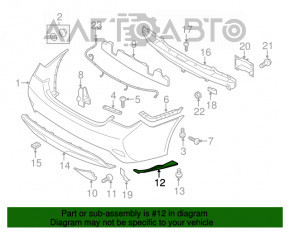 Protecția spate stânga a Hyundai Sonata 14 are suporturile rupte.