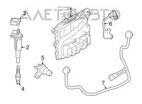 Senzorul de arbore cotit BMW X5 F15 14-18 4.4T