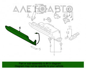 Перчаточный ящик, бардачок Audi Q7 4L 10-15 бежевый, царапина