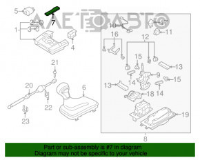 Indicatorul de schimbare a treptelor pentru Audi Q7 4L 10-15 clicuri