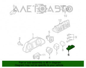 Кнопка аварийки Audi Q7 4L 10-15