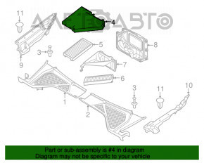 Корпус салонного фильтра BMW X5 F15 14-18 верхняя часть