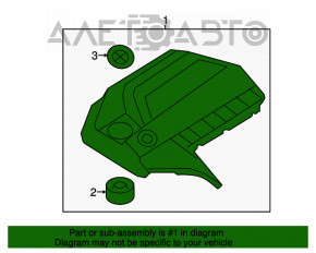 Накладка двигателя BMW X5 F15 14-18 N55