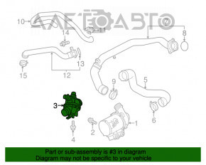 Corpul termostatului BMW X5 F15 14-18 N55 cu termostat