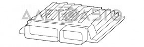 Blocul ECU al calculatorului motorului BMW X5 F15 14-18 N55