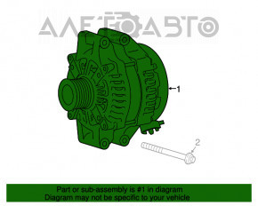 Generatorul BMW X5 F15 14-18 215 Amp N55