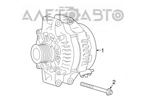 Generatorul BMW X5 F15 14-18 215 Amp N55