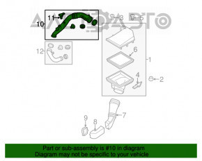 Conducta de aer de la carcasă a filtrului de aer pentru BMW X5 F15 14-18 N55