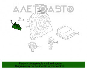 Senzație de aerbag frontal stânga Porsche Macan 15- nou original OEM