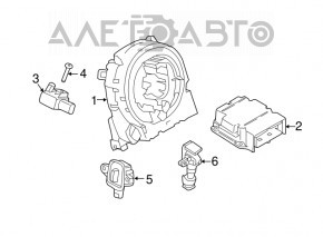 Senzație de aerbag frontal stânga Porsche Macan 15- nou original OEM