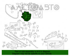 Blocare ușă față stânga Porsche Macan 15-